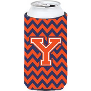 Brev Y Chevron Orange Blue Tall Boy Beverage Isulator Hugger CJ1042-YTBC