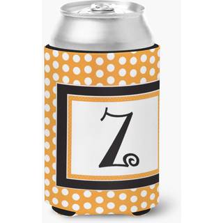 Bogstav Z indledende monogram - orange polkadots d?se eller flaske drikkevare isolator hugger
