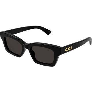 Gucci Kvinde GG1790S 001 Solbriller Acetat Sort Grå Cat Eye
