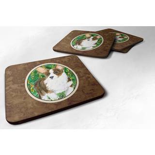 """" Caroline's Treasures SS8970FC Corgi Foam Coasters (S?t p? 4) 3,5 """" ""H X 3,5"" """" W Multicolor """"