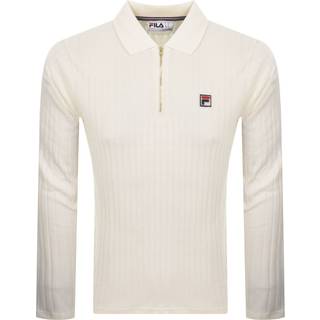 Fila Vintage Blake Polo T Shirt Off White