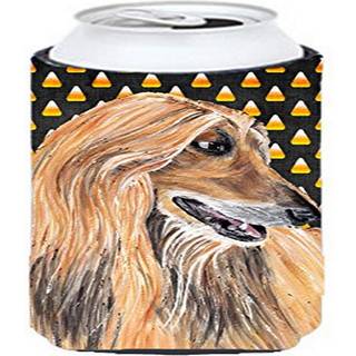 Caroline's Treasures SC9505TBC Afghan Hound Candy Corn Halloween Tall Boy Hugger kan k?ligere ?rme Hugger Machine Washable Drink Sleeve Hugger Sa