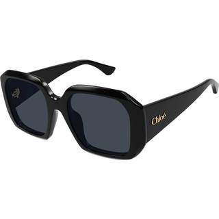 Chloé CH0300S Asian Fit 001 54 Solbriller Kvinder Black - Black - 54mm