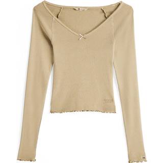 Logo Embroidery Slim Long Sleeve T-Shirt