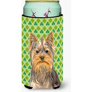 St. Patrick's Day Shamrock Yorkie / Yorkshire Terrier Tall Boy Beverage Insulator Hugger KJ1198TBC