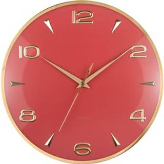 Karlsson Sienna Glow vægur Ø40,6cm rød