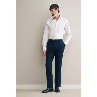 Next White Slim Fit Signature 100% Cotton Canclini Textured Shirt