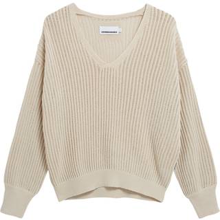 ARMEDANGELS Women's Rabeaa Crochet Lino Sweatere Damer størrelse XS farve beige