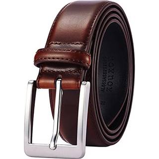 XOUXOU m?nds afslappede l?derjeans b?lter Klassisk arbejde business kjole b?lte med bensp?nde til m?nd (brun (S101) 48 (talje 46))