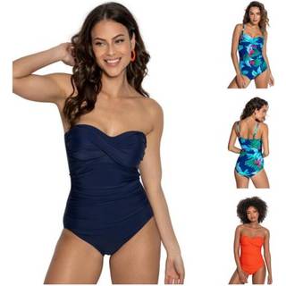 Pour Moi Pour Moi Light Blue Santa Monica Removable Straps Tummy Control Swimsuit