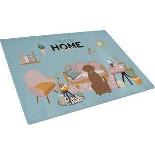Caroline's Treasures CK7901LCB Chokolade Labrador Sweet Home Glass Cutting Board Stor dekorativt tempereret glas Køkkenskæring og serveringsplade