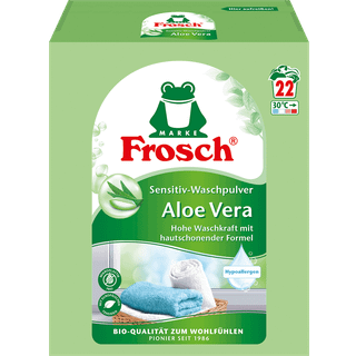 Frosch Vaskepulver Sensitiv Aloe Vera Hypoallergen 22 vaske 2.13 DKK/1 vask/e
