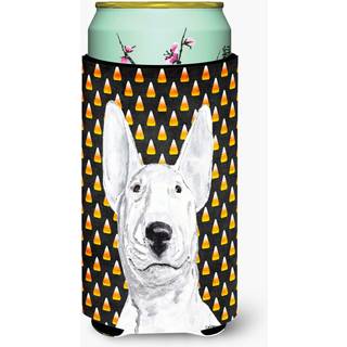 Bull Terrier Halloween Candy Corn Tall Boy Beverage Isulator Beverage Isulator Hugger