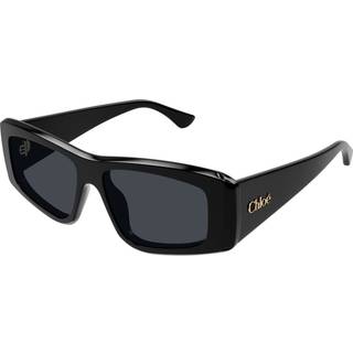 Chloé Kvinde CH0299S 001 Solbriller Acetat Sort Blå Firkantet