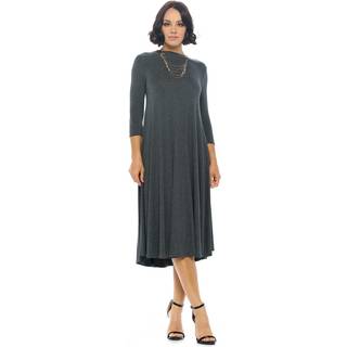 Ikonisk luxe kvinders a-line swing trapeze midi kjole stor kul