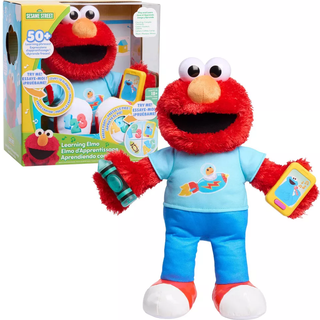 Bare spil Sesame Street 13-tommer Learning Elmo Plys tjdyr med 50+ stninger Lys Lyd & Bevgelse Lring og Uddannelse Brnelegetj til 18 mnede
