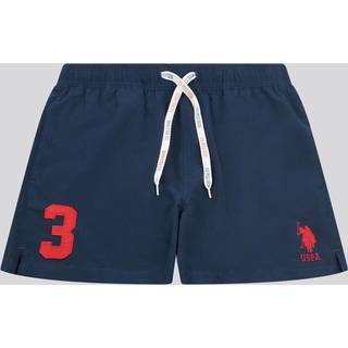 U. S. Polo Assn U. S. Polo Assn. Blue Mens Player 3 Swim Shorts - 2X-Large