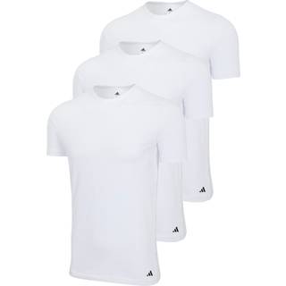 adidas 3-pak Active Core Cotton Crew Neck T-Shirt - entirely White - X-Large