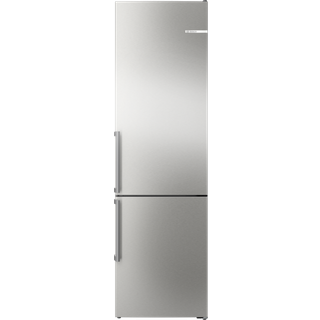 Bosch Serie 6 Køle-/fryseskab 203 x 60 cm Fingeraftryk afvisende børstet stål , Total No Frost KGN39AIAU