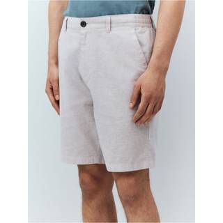 Next Stone Linen Rich Elasticated Waist Chino Shorts