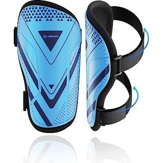 Shin Guards Soccer Kids Youth CE Certified Airsfish Shin Guard Protection Gear til 2-18 ?r gamle drenge piger teenagere h?j p?virkning resistent