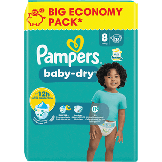 Pampers Baby Dry Extra Large Big Pack bleer str. 8, 17 kg