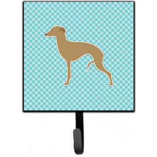 """" Caroline's Treasures Italian Greyhound Checkerboard Blue Leash eller Key Holder BB3714SH4 Small Multicolor """"
