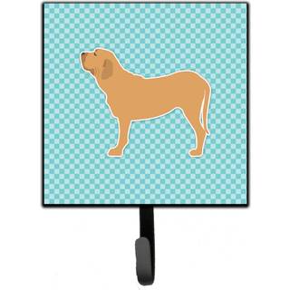 """" Caroline's Treasures Fila Brasileiro Checkerboard Blue Leash eller Key Holder BB3779SH4 Small Multicolor """"