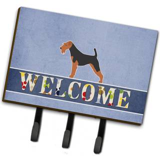 """" Caroline's Treasures Welsh Terrier Welcome Leash eller Key Holder Hooks multicolor """"