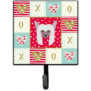 """" Caroline's Treasures Chinese Crested Love Leash eller Key Holder Hooks Multicolor """"