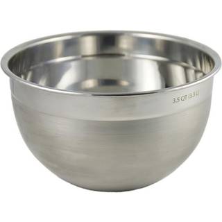 TOVOLO Rustfrit stålblandingsskåle 3,5 qt - Metal hekkeblandingsskål med afrundet læbe til let hældning og minimal rod - Stor og lille opvaskemas