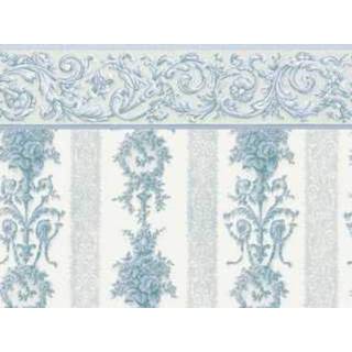 Dollhouse Miniature Wallpaper Symphony Stripe Blue 3 Pc #MG213D2