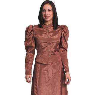 Moire slips tilbage bluse