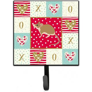 """" Caroline's Treasures Spiny Mouse Love Leash eller Key Holder Hooks Multicolor """"