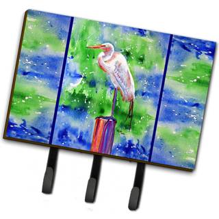 """" Caroline's Treasures 8358th68 Egret Leash eller Key Holder Large Multicolor """"