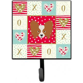 """" Caroline's Treasures Papillon Love Leash eller Key Holder Hooks Multicolor """"