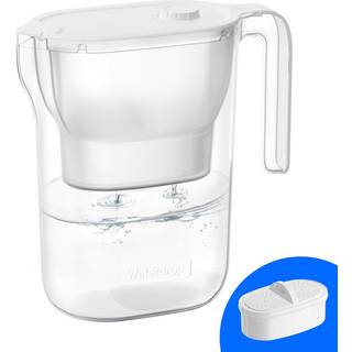 Vanddrop 200-gallon lang levetid vandfilter pitcher NSF-certificeret vandrenser erstatter 6 400 plastiske vandflasker om ?ret reducerer klor PFOA