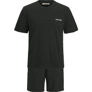 2-pak Ensfarvet O-hals Loungewear-sæt