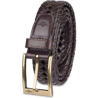 Dockers m?nds l?der flettet afslappet og kjole b?lte brunt 38