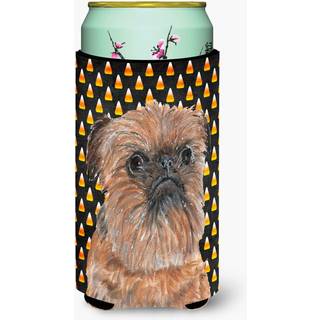 Bruxelles Griffon Halloween Candy Corn Tall Boy Beverage Isulator Beverage Isulator Hugger