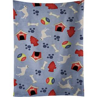 """"Caroline's Treasures BB3967KTWL Dogo Argentino Dog House Collection k?kkenh?ndkl?de 25"""""""" x 15"""""""" Multicolor""""