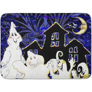"""" Caroline's Treasures Gang's All Here Ghosts Halloween Floor Mat 19 """" """" X 27 """" ""Multicolor"" ""