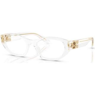 Miu Miu Kvinde MU 03WV 15Z1O1 Optiske stel Acetat Transparent Transparent Geometrisk Normal