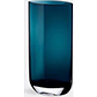 Nude Vases - 'Blade' tall vase, green in Petroleum green Lead free crystal