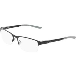 Nike Mand NIKE 8159 001 Optiske stel Metal Sort Firkantet Normal