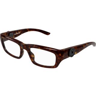 Balenciaga Unisex BB0411O 002 Optiske stel Acetat Havana Transparent Firkantet