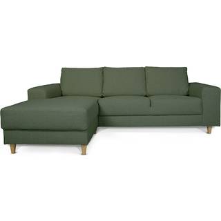 Nordic sofa med chaiselong venstrevendt grøn.