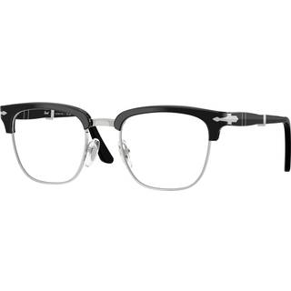 Persol Unisex PO3375V 95 Optiske stel Acetat Sort Transparent Firkantet Normal