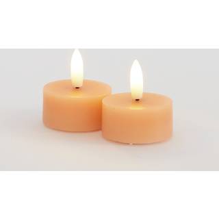 Sille Fyrfadslys 2 stk. sæt, Ø4,5XH2,2cm, Peach