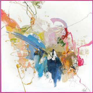 Håndmalet Indrammet Lærredskunst MM